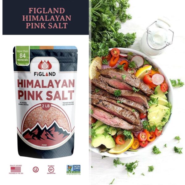 Figland Himalayan Pink Salt – 2 LB | 84 Natural Minerals - Image 5